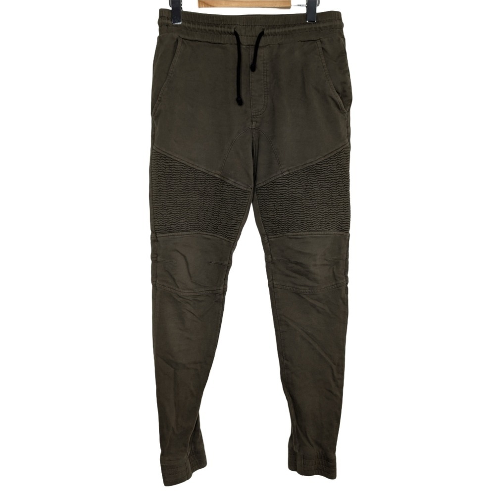 American‎ Rags Women's Small Green Terry Cotton Cargo Joggers Lounge Pants